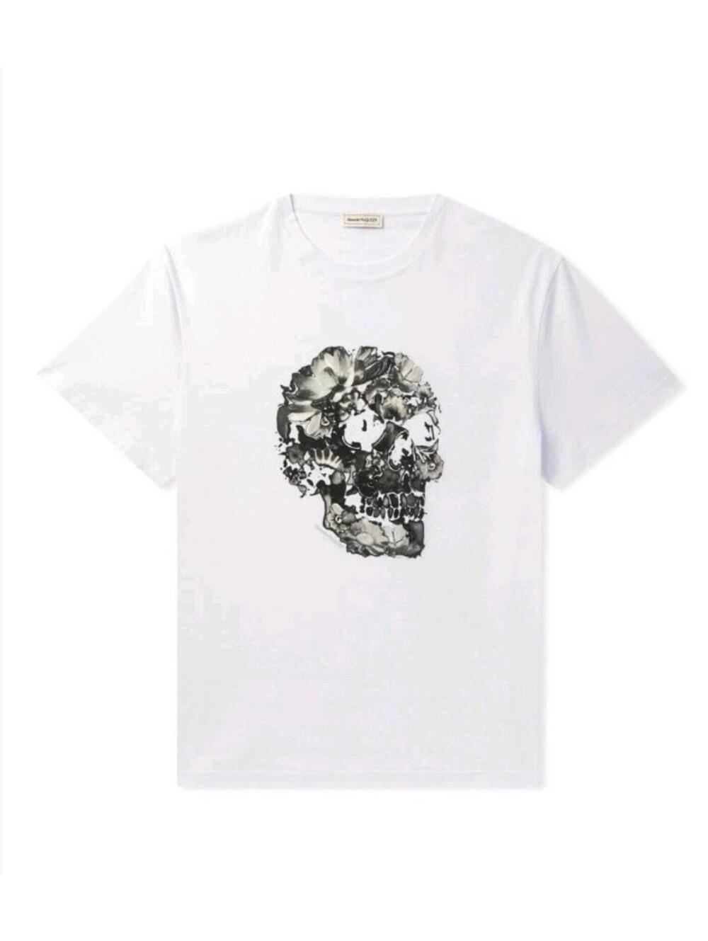 NWT ALEXANDER MCQUEEN Dutch Skull Flower T-shirt SOLD OUT!!! Rare!!
